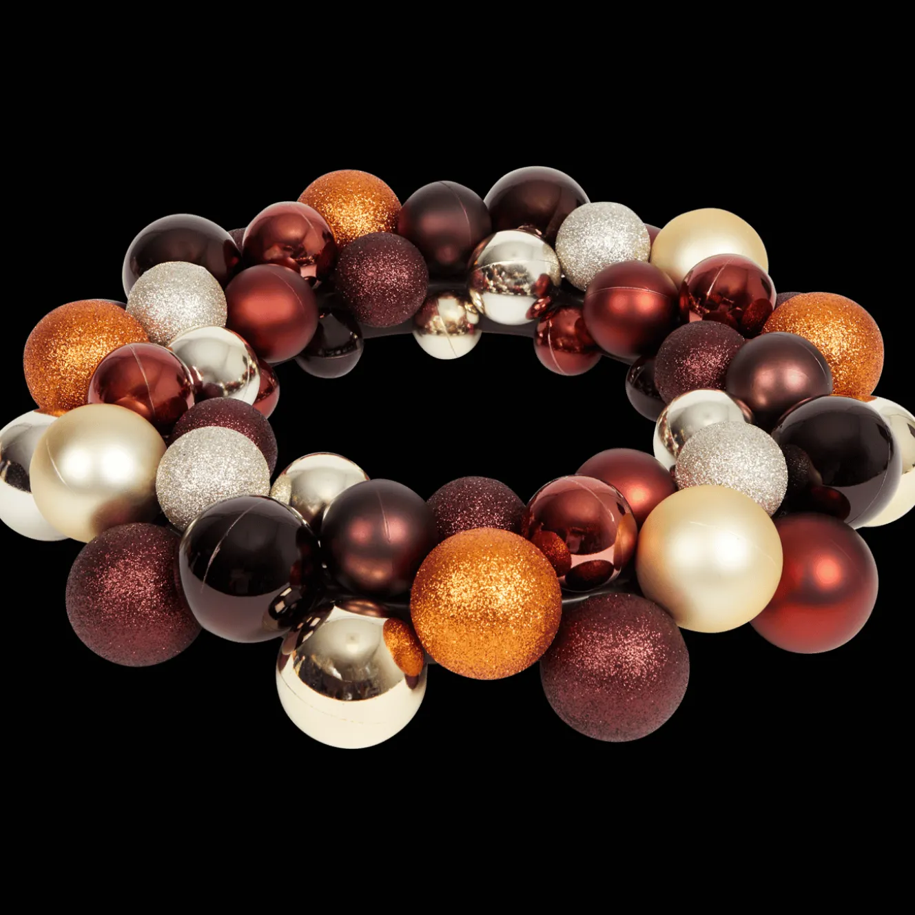 Absolu Chic kerstkrans met kerstballen