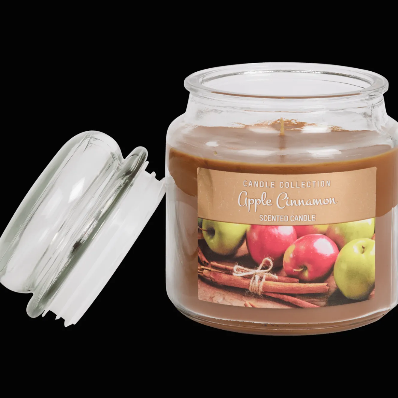 Geurkaars in glazen pot