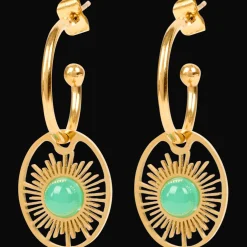 Gold plated oorbellen