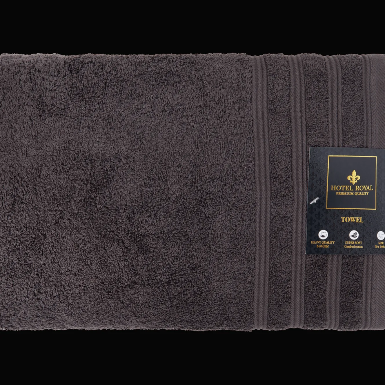 Hotel Royal badlaken antraciet