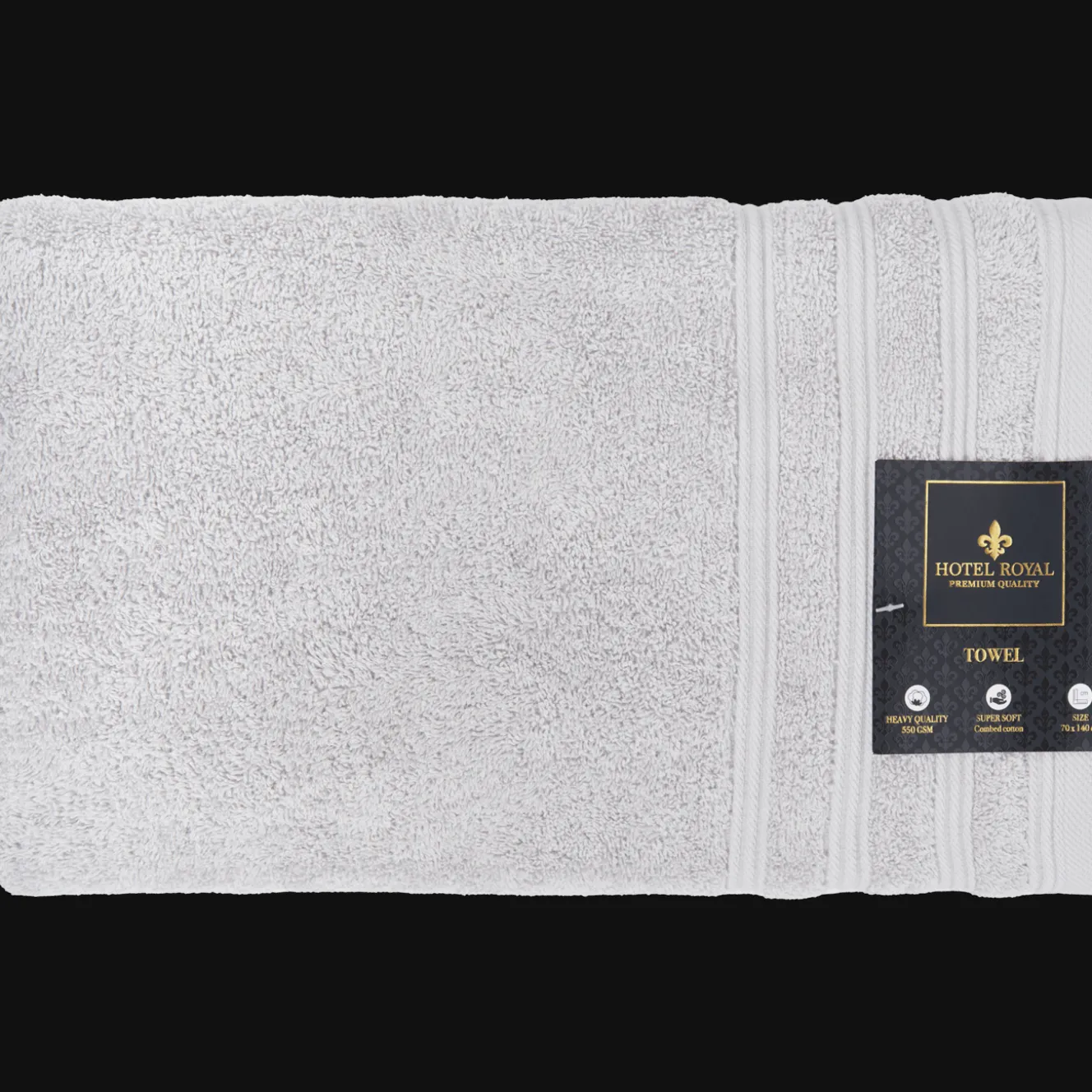 Hotel Royal badlaken lichtgrijs