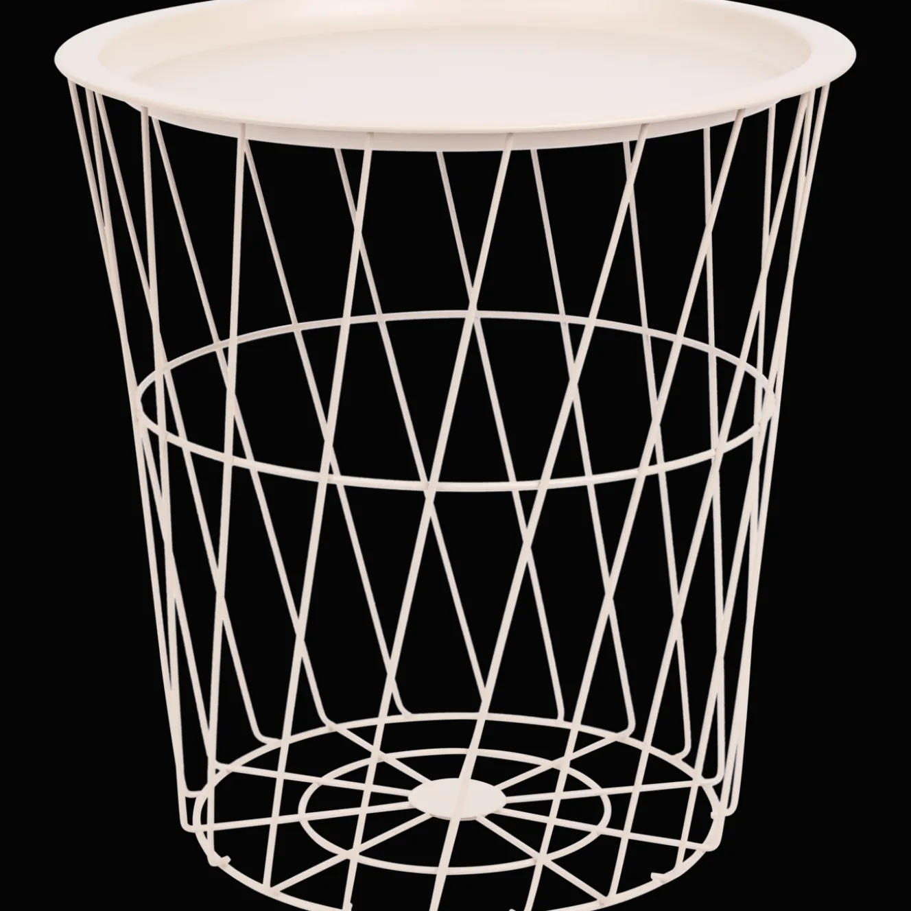 2-in-1 bijzettafel en draadmand