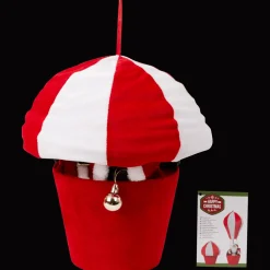 Kerstfiguur in luchtballon