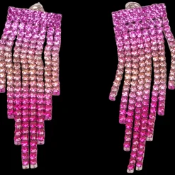 Oorbellen met glittersteentjes