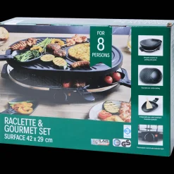 Raclette- en gourmetset