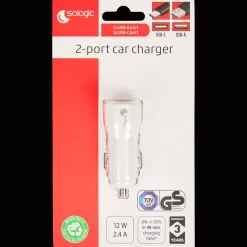 Re-load autolader 2-poorts USB-A