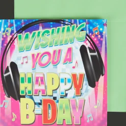 Verjaardagskaart met licht en geluid