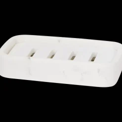 Zeepblokhouder met marmerprint